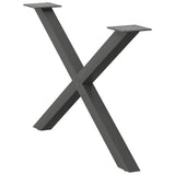 Coffee Table Legs X-Shaped 2 pcs Anthracite 70x cm Steel 4012906