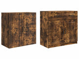 Cabinet Set 2 pcs Smoked Oak Engineered Wood 3416993