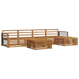 Outdoor Sofa Set 6 pcs Natural Solid Acacia Wood 3373349