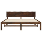 Double Bed Frame with Headboard ROSTOCK Dark Brown 180 x 200 cm 3405455