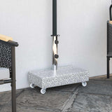 Umbrella Base Light Grey 45x25x8.3 cm Granite 313666