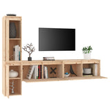 TV Cabinets 4 pcs Solid Wood Pine 3100279