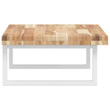 Basin Shelf Wall Mounted Steel and Solid Wood Acacia 3302808