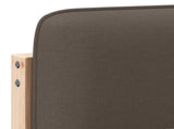 Upholstered Headboard Brown and Taupe 180 cm Solid Pine Wood 880111