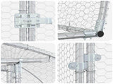 Chicken Coop Silver 800 x 300 x 200 cm Galvanised Steel 3434698