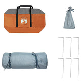 Inner Tent with Roof Grey and Orange 291 x 291 x 240 cm Taffeta 42001183