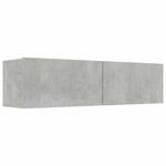 TV Cabinet Concrete Grey 120x30x30 cm Engineered Wood 801494