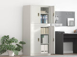 Storage Cabinet 2 pcs White 60 x 40 x 175 cm Steel Lockable 3438758