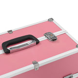 Make-up Case 38x23x34 cm Pink Aluminium 91834