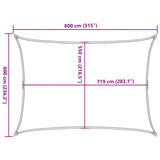 Sunshade Sail 160 g/m Rectangular Yellow 6x8 m HDPE 311580