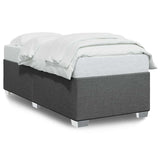 Bed Frame without Mattress Dark Grey Single Fabric 3284506