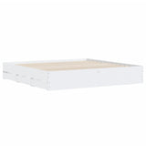 Bed Frame with Drawers without Mattress White 160x200 cm 3207259