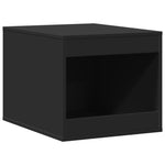 ZNTS Cat Litter Box Enclosure Black 47x59x42 cm Engineered Wood 857761