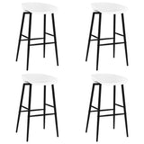 5 Piece Bar Set Black and White 3057382