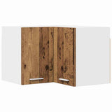 Hanging Cabinet with Storage Old Wood and White 57 x 57 x 40 cm 884192
