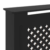 MDF Radiator Cover Black 205 cm 325556