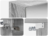 Bathroom Mirror Cabinet with Door Grey Sonoma 50 x 14.5 x 70 cm 889052