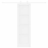 Sliding Door ORKDAL White 61 x 198.5 cm Solid Pine Wood 3333409