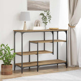 Console Table with Shelf Artisan oak 100 x 35 x 75 cm 863560