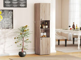 6-Tier Tall Bathroom Cabinet - Natural T3398P423559