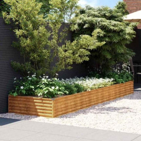 Garden Raised Bed 387x100x36 cm Corten Steel 151996