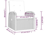 3 Piece Garden Lounge Set Grey Poly Rattan&Solid Wood Acacia 3157668