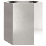 Garden Planter Hexagon 46x40x45 cm Stainless Steel 851116