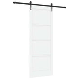 Sliding Door ORKDAL 83 x 211 cm Engineered Wood White and Black 3450230