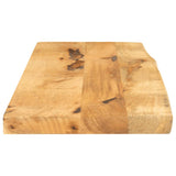 Table Top 80x40x3.8 cm Live Edge Solid Wood Rough Mango 370394
