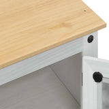 Bathroom Cabinet White 50 x 40 x 185 cm Solid Pine Wood 42024958
