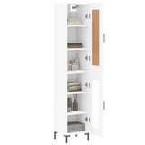 Highboard White 34.5x34x180 cm Engineered Wood 3200385