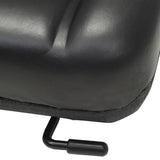 Forklift & Tractor Seat with Adjustable Backrest Black 142318