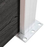 Fence Panel WPC 95x cm Grey 49071