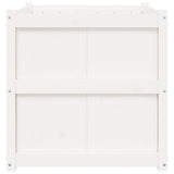 Garden Planter White 70x70x70 cm Solid Wood Pine 837435