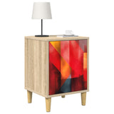 Bedside Cabinet HEESCH 2 pcs Sonoma Oak 36 x 33 x 50 cm 8007208