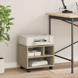 Printer Stand with Wheels Sonoma Oak 41x32x34,5 cm 840613