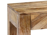 244969 Console Table Solid Mango Wood 118x30x80 cm