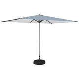 Garden Parasol with Base 200 x 300 cm Polyester Rectangular 42036212
