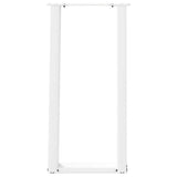 Console Table Legs U-Shaped 2 pcs White 28x cm Steel 4012777