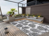 Outdoor Rug ARAKIL Black 140x200 cm PP 317013