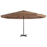 Garden Parasol with Aluminium Pole 500 cm Taupe 44475