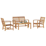 Garden Sofa Set Natural Solid teak wood 3356852