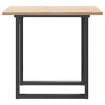 ZNTS Dining Table O-Frame 90x90x75.5 cm Solid Wood Pine and Steel 3282740