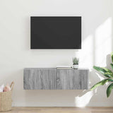 TV Wall Cabinet Grey Sonoma 98 x 31 x 29.5 cm Engineered Wood 892241