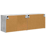 TV Wall Cabinet 2 pcs Concrete Grey 59.5 x 31 x 40 cm 892336