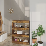 Book Cabinet/Room Divider Smoked Oak 80x30x103 cm Engineered wood 813617