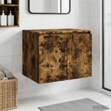 Wall-mounted Bathroom Cabinet Smoked Oak 62.5 x 44.5 x 50 cm 890477