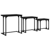 Nesting Coffee Table 3 pcs Black oak Engineered wood 883533