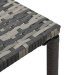 Sun Loungers with Table Poly Rattan Anthracite 47750