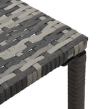 Sun Loungers with Table Poly Rattan Anthracite 47750